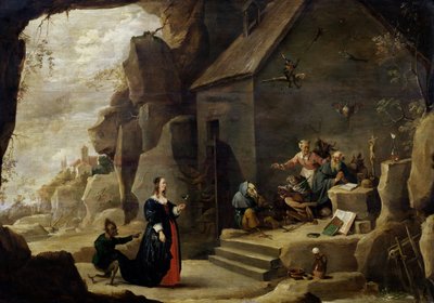 De Verleiding van St. Antonius door David Teniers the Younger